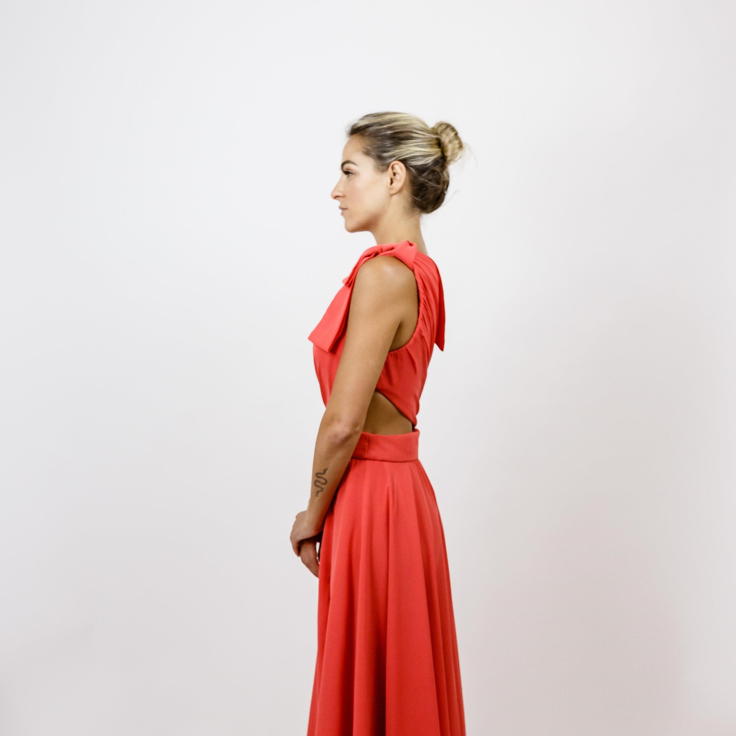 Vestido Coral Marcelo Quadros