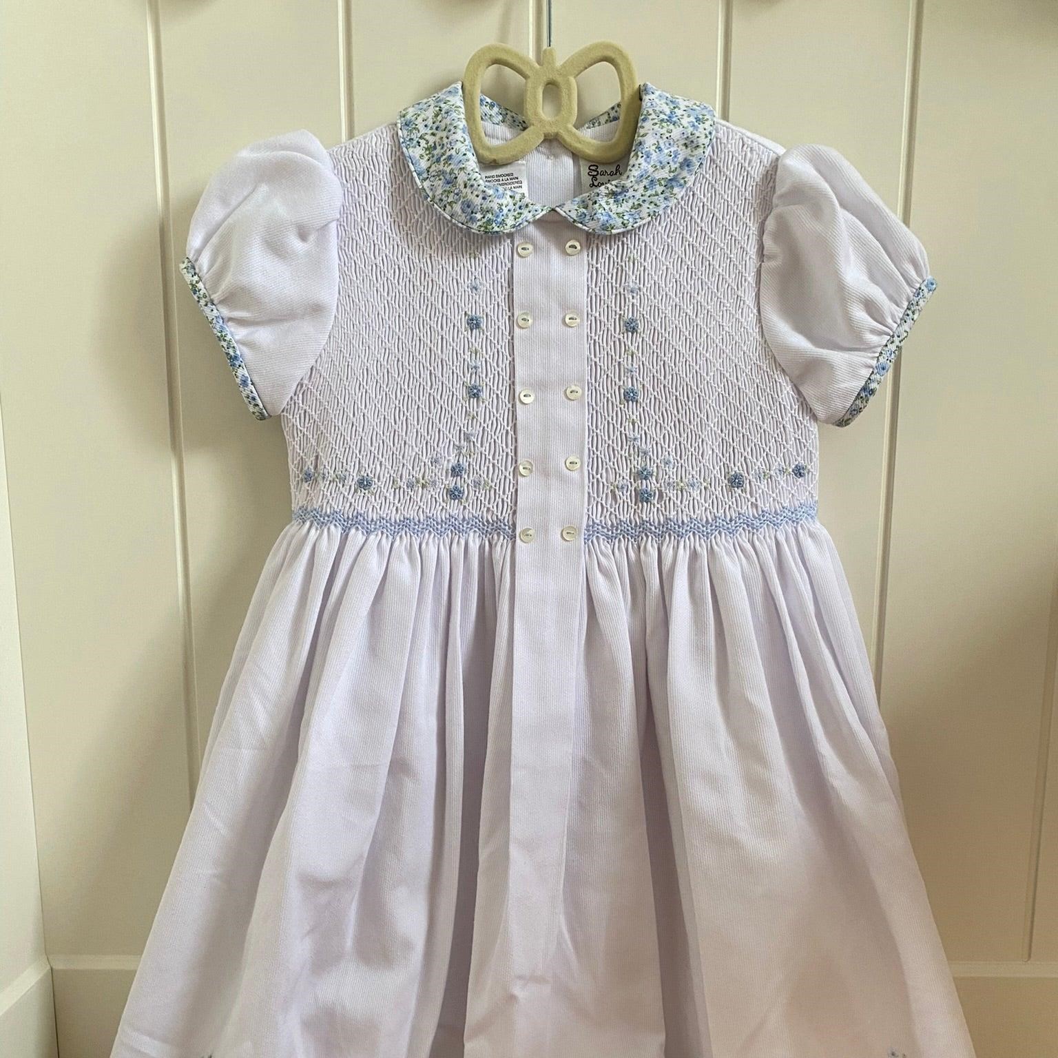 Sarah Louise print smocked dress