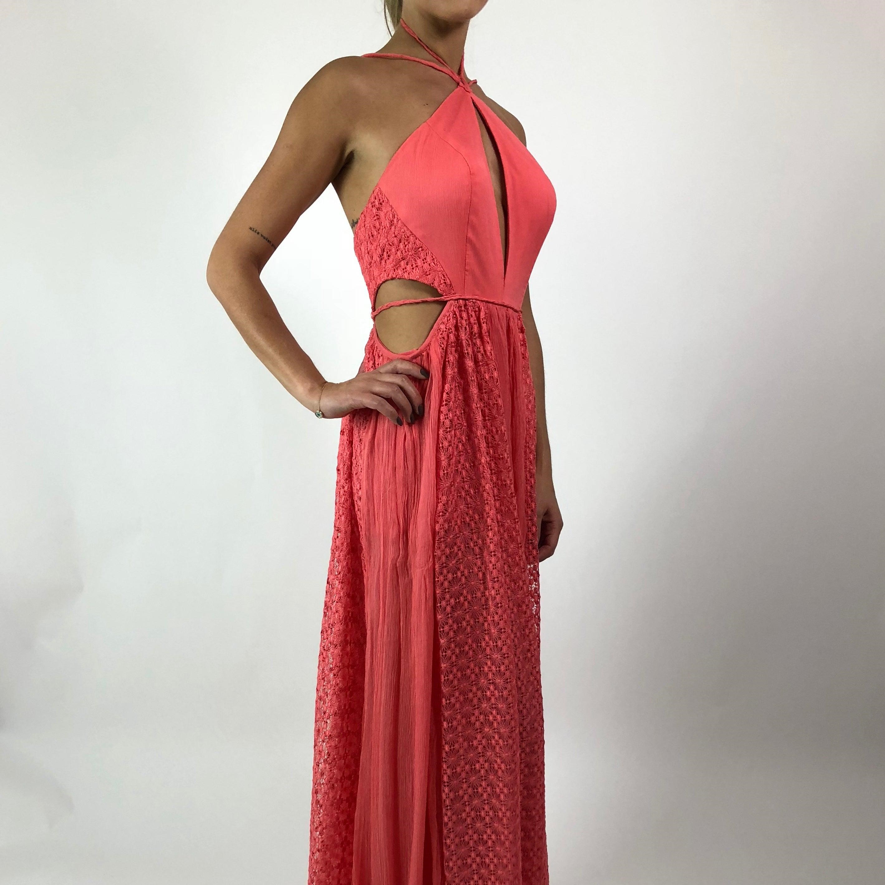 Vestido coral sob medida