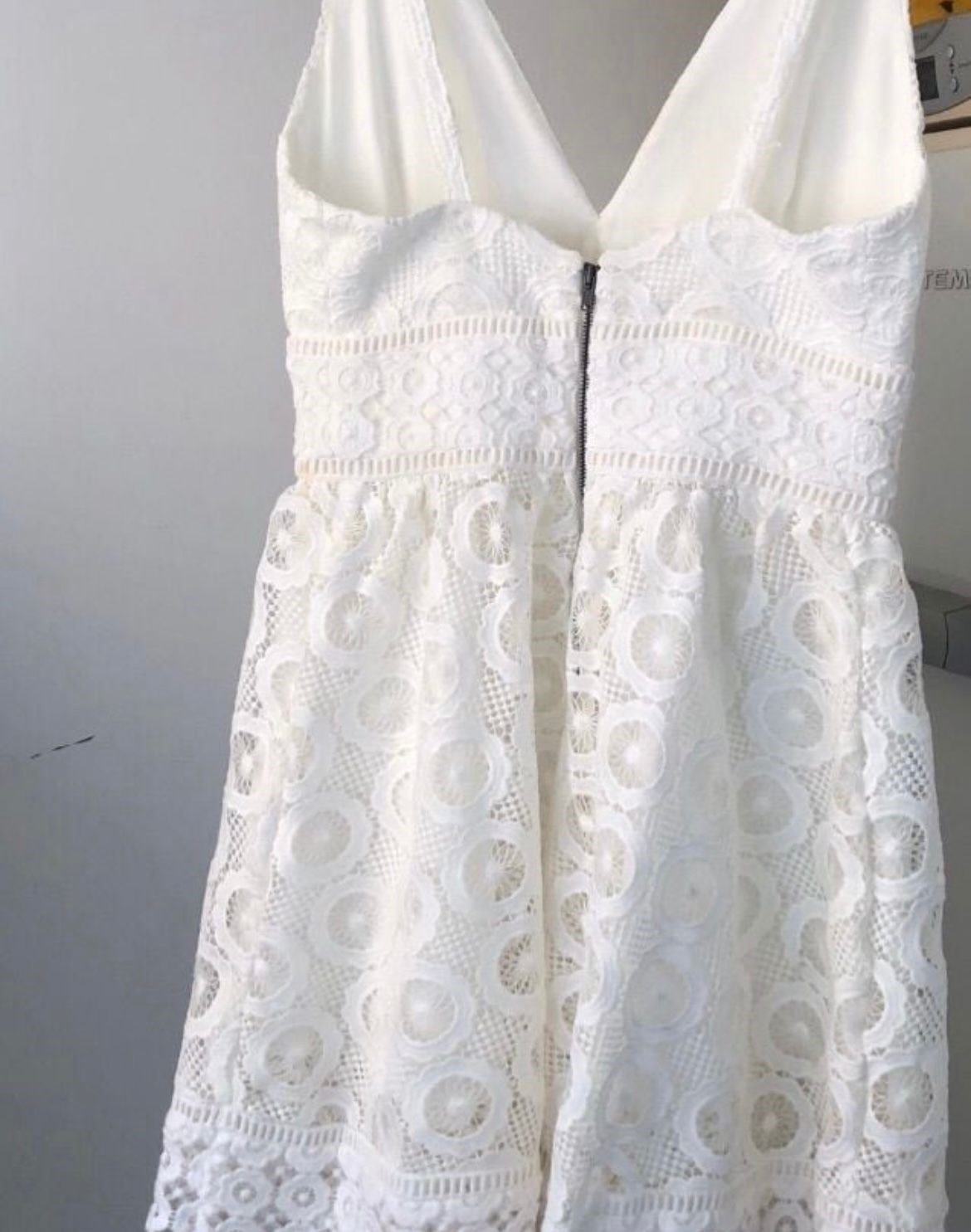 Vestido Off White Guipir