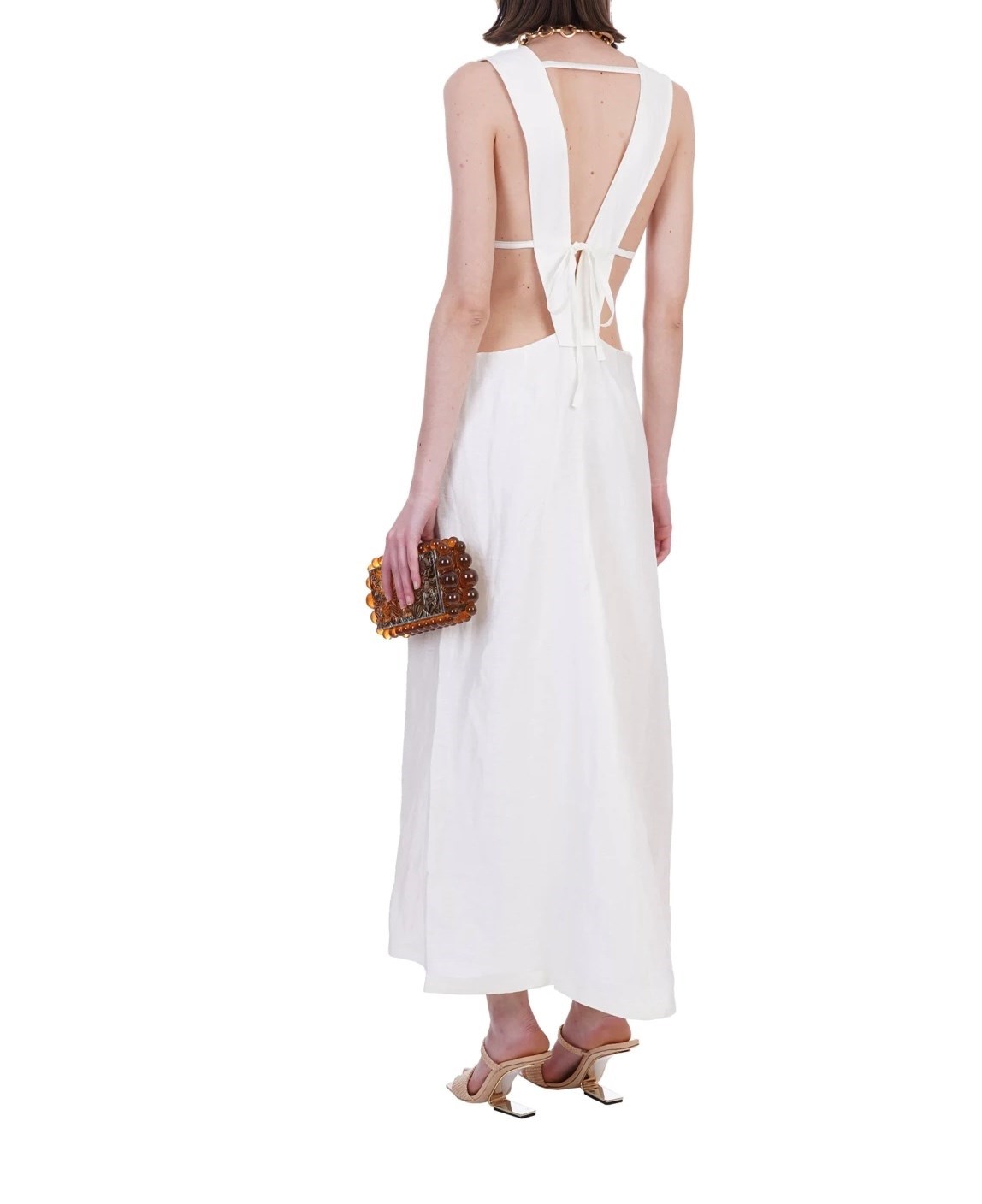 Vestido branco Cult Gaia