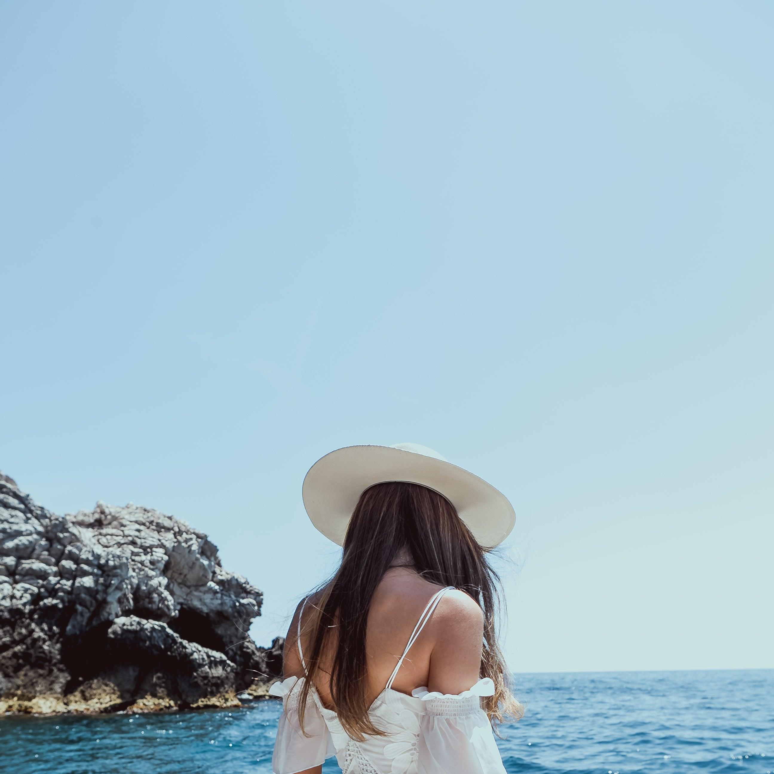 Vestido Self Portrait Midi Branco