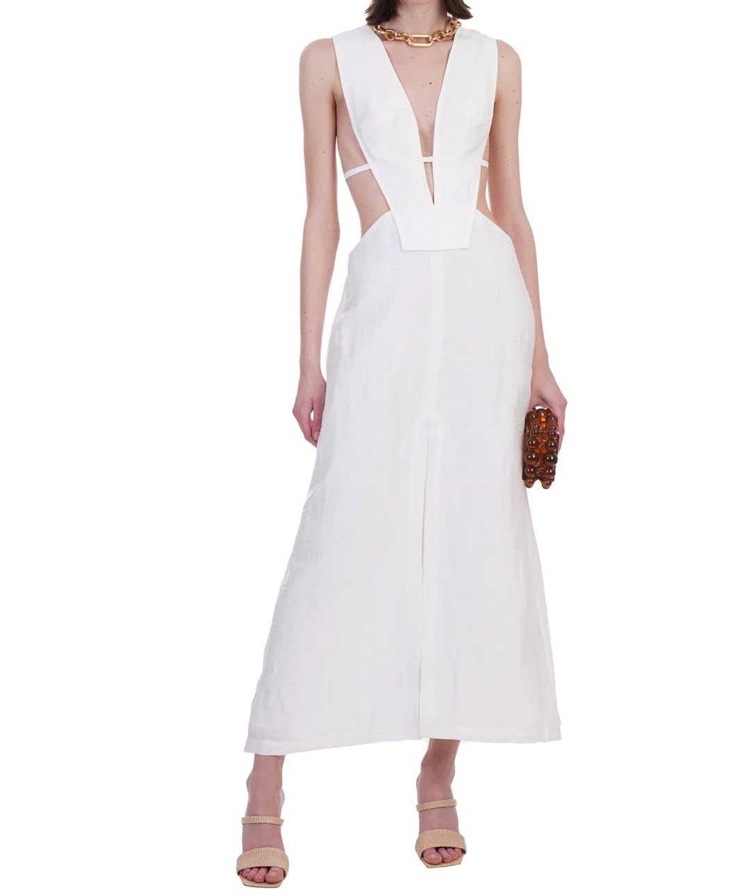 Vestido branco Cult Gaia